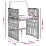 vidaXL Ensemble de salle à manger pour jardin 9 Pièces Gris clair