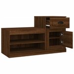 vidaXL Armoire à chaussures chêne marron 100x42x60cm bois d'ingénierie