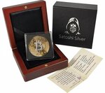 Pièce de monnaie en Argent 1000 Satoshi g 21 Millésime Satoshi WHALE