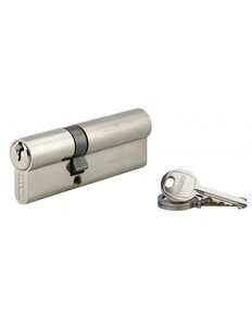THIRARD - Cylindre de serrure double entrée SA UNIKEY (achetez-en plusieurs  ouvrez avec la même clé)   35x55mm  3 clés  nickelé