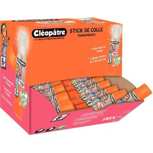 Box de 96 bâtons de colle adhésive stick 8 g CLÉOPÂTRE