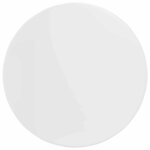 vidaXL Plateau de table Blanc brillant 80 x 80 x 1 5 cm