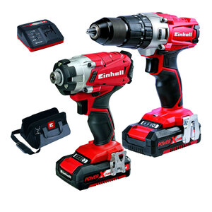 Einhell kit d'outil électrique 18v 2.0ah twinpack