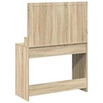vidaXL Coiffeuse Chêne sonoma 100 x 41 x 135 cm Bois d'ingénierie