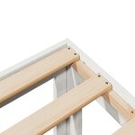 vidaXL Cadre de lit sans matelas blanc 80x200 cm bois massif de pin