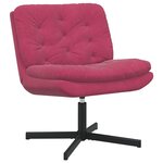 vidaXL Fauteuil relaxant pivotant Bordeaux 63 x 75 x 76 cm Velours