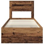 vidaXL Cadre de lit Bois ancien 100 x 200 cm Pin massif