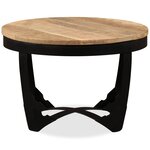 vidaXL Table basse bois de manguier brut 60x40 cm