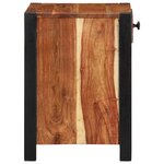 vidaXL Cabinet de chevet Marron 40 x 35 x 50 cm Bois d'acacia massif