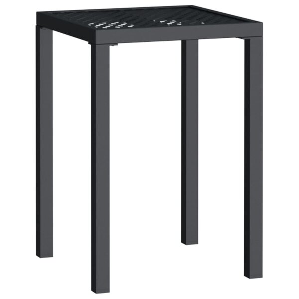 vidaXL Table de jardin anthracite 50x50x72 cm acier