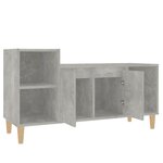 vidaXL Meuble TV Gris béton 100x35x55 cm Bois d'ingénierie