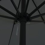 vidaXL Parasol de jardin Anthracite et noir 395 x 395 x 245 cm