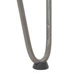 vidaXL Pieds en épingle à cheveux pour table basse 4 pièces Acier naturel 42 cm Acier massif
