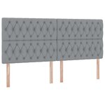 vidaXL Lit de Rangement Gris clair 200 x 200 cm Cuir synthétique