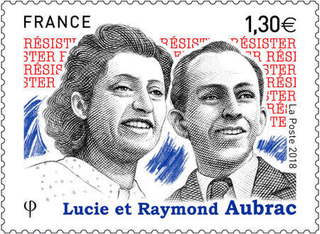 Timbre - Lucie et Raymond Aubrac - International