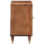 vidaXL Armoire lavabo de salle de bain bois massif de manguier