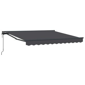 vidaXL Auvent Rétractable Anthracite 300 x 250 cm Polyester et métal