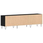 vidaXL Meuble TV Chêne noir 150 x 30 x 44.5 cm Bois d'ingénierie