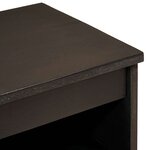 vidaXL Buffet Noir et or 60 x 33 x 75 cm bois de manguier massif