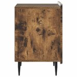 vidaXL Cabinet de chevet Chêne fumé 43 x 34 5 x 52 cm