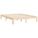 vidaXL Cadre de lit sans matelas bois de pin massif