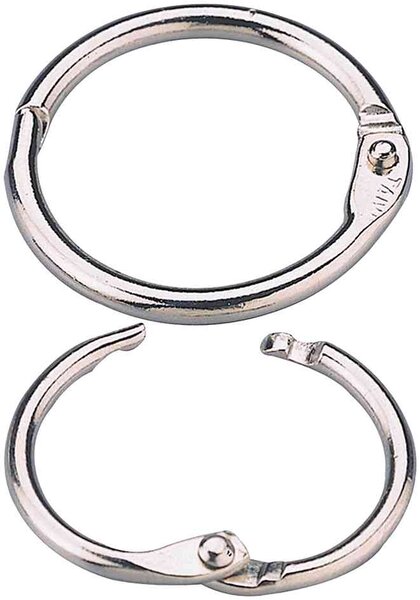 Lot de 10 anneaux pour relier  diamètre: 25 mm EXACOMPTA