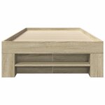vidaXL Cadre de lit sans matelas chêne sonoma 90x190 cm