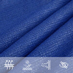 vidaXL Voile d'ombrage 160 g/m² triangulaire bleu 4x4x5 8 m PEHD