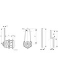 THIRARD - Batteuse avec cames pour boîtes aux lettres  épaisseur maxi 12mm - THIRARD