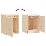 vidaXL Armoire murale 30x30x40 cm Bois de pin massif