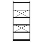 vidaXL Étagère Chêne noir 40 x 30 x 85 cm Bois d'ingénierie
