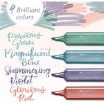 Surligneur textliner 1546 metallic rouge faber-castell