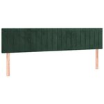 vidaXL Sommier à lattes de lit et matelas Vert foncé 160x200cm Velours