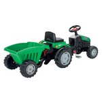 Pilsan 07-316green - Tracteur à Pédales 143 cm avec Remorque vert