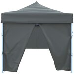 vidaXL Tente de réception pliable avec 8 parois 870x291x315 cm Anthracite