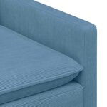 vidaXL Canapé Bleu 76 x 81 x 87 5 cm Tissu