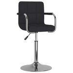vidaXL Tabouret de bar Noir Tissu
