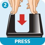 Dévidoir de table easy cut compact, équipé, blanc tesa