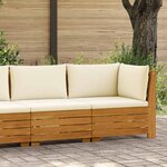 vidaXL Ensemble de salon de jardin 2 Pièce Marron Bois d'Acacia Massif