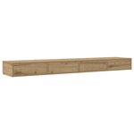 Tiroirs de lit vidaXL en chêne artisan - 180x36 5x16 5 cm en bois d'ingénierie