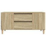 vidaXL Meuble TV Chêne sonoma 102x44 5x50 cm Bois d'ingénierie