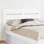 vidaXL Tête de lit Blanc 150 cm Bois d'ingénierie