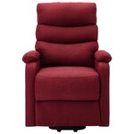 vidaXL Fauteuil Rouge bordeaux Tissu