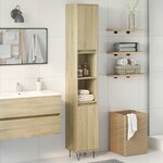 vidaXL Armoire salle de bain chêne sonoma 30x30x190 cm