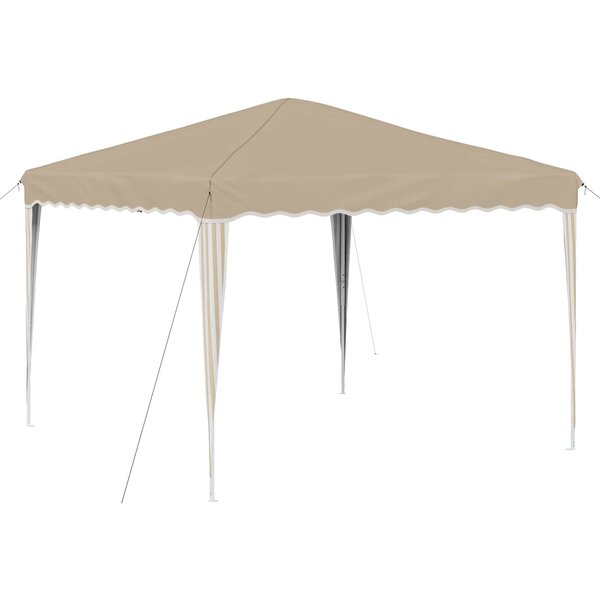 vidaXL Tente de fête pop-up 288 x 288 x 245 cm Crème Tissu Oxford