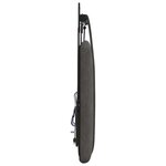vidaXL Tête de lit suspendue Avec lumière LED Noir PU antique