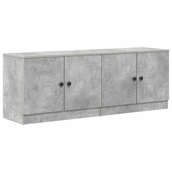 vidaXL Armoire de lit 2 Pièces Gris béton 66 x 35 x 48 cm