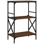 vidaXL Bibliothèque à 3 niveaux chêne marron 59x35x90 5 cm