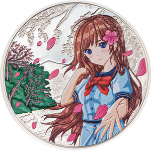 Monnaie SPRING Manga Printemps 1 Oz Argent 5$ Cook Islands 2023
