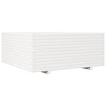 vidaXL Jardinière blanc 110x110x49 5 cm bois de pin massif